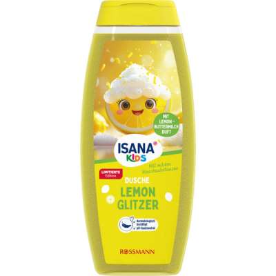 Isana Kids Lemon Glitzer tusfürdő - 300 ml