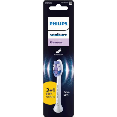 Philips Sonicare Sensitive elektromos fogkefe pótfej /fehér - 3 db