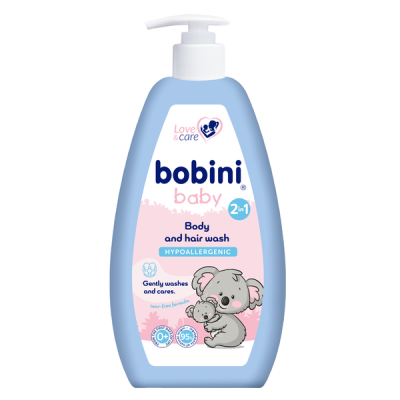 Bobini Baby 2in1 fürdető és sampon - 500 ml