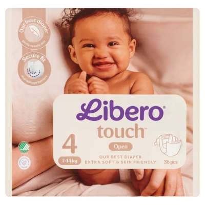 Libero Touch nadrágpelenka 4-es méret, 7-14 kg - 36 db