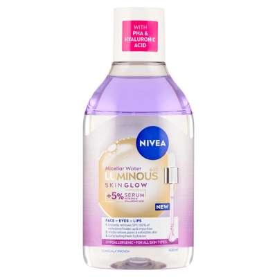 Nivea Luminous 630 Skin Glow micellás víz - 400 ml