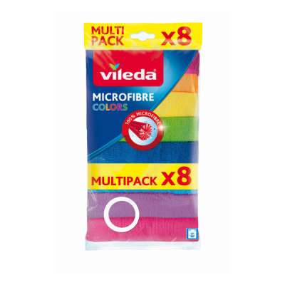 Vileda Color mikroszálas törlőkendő 8 db különböző színekben - 1 db