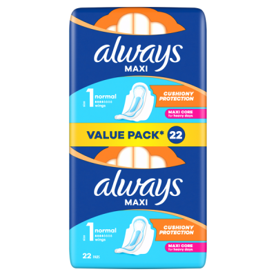 Always Maxi Normal egészségügyi betét 1-es méret - 22 db