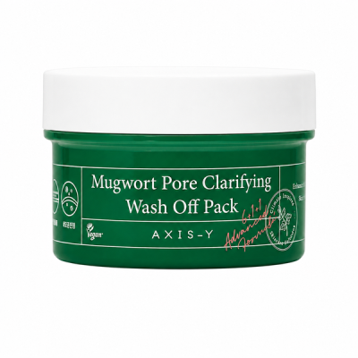 Axis-Y Mugwort Pore Clarifying pórustisztító és hámlasztó hatású krémmaszk fekete üröm kivonattal - 100 ml