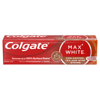 Colgate Max White For Coffee, Tea & Wine fogfehérítő fogkrém - 75 ml