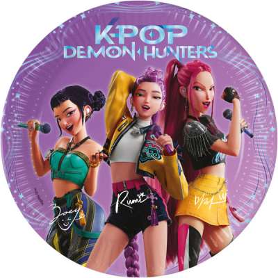 K-pop Démonvadászok Honmoon papírtányér 8 db 20 cm - 1 db