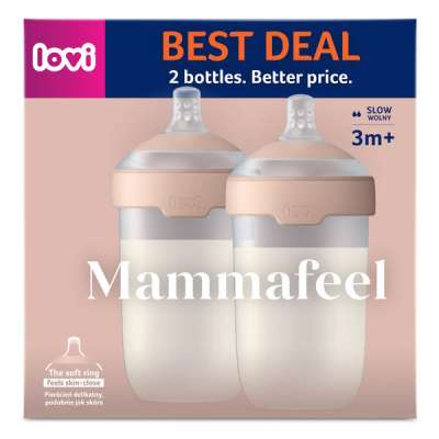 Lovi Mammafeel cumisüveg szett 250ml - 2 db