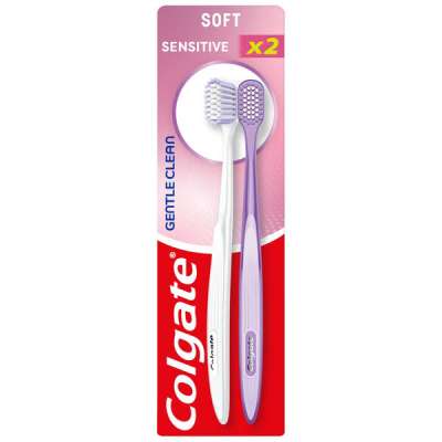 Colgate Gentle Clean Sensitive Soft fogkefe - 2 db