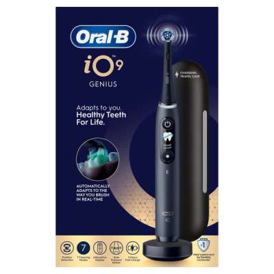 Oral-B iO 9 elektromos fogkefe utazótokkal /fekete - 1 db