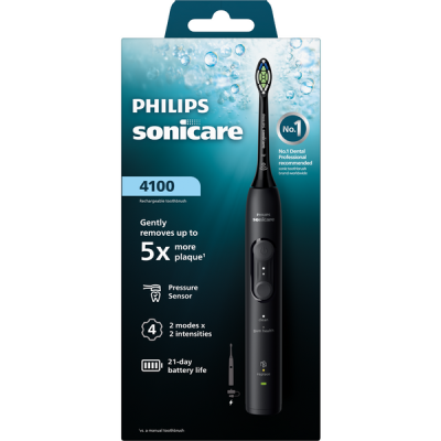 Philips Series 4100 szónikus elektromos fogkefe /fekete - 1 db