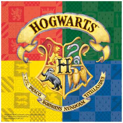 Harry Potter Hogwarts Houses szalvéta 20 db 33x33 cm - 1 db