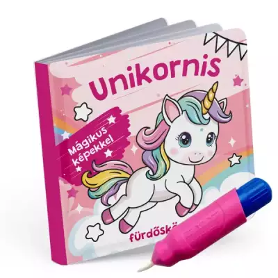 Unikornis fürdőskönyv színváltós, mágikus képekkel - 1 db