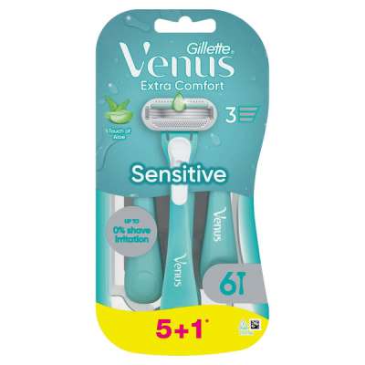 Gillette Venus Extra Comfort Sensitive eldobható borotva - 6 db