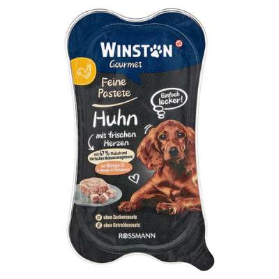 Winston állateledel kutyáknak csirkével és szívvel - 175 g