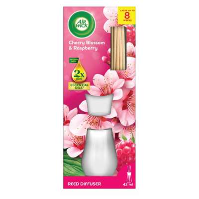 Air Wick Cherry Blossom & Raspberry pálcás illatosító - 42 ml