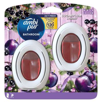 Ambi Pur  Sugarplum & Cherry fürdőszobai légfrissítő - 2 db