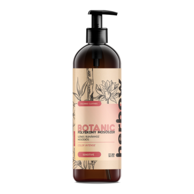 Herbow Botanic Color Intense mosódiós folyékony mosószer színes ruhákhoz, zöldellő rét és gyöngyvirág illattal - 1000 ml