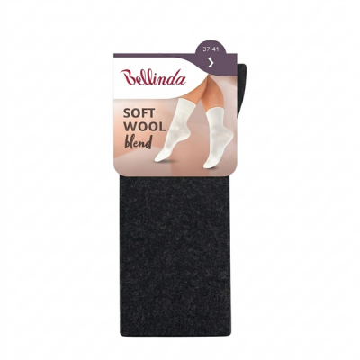 Bellinda Soft Wool Blend női zokni /szürke 37-41 - 1 db