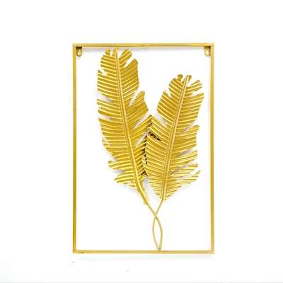 Fém falikép - 40x60 - Banánlevél