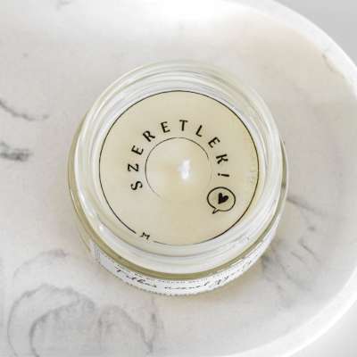 Titkos üzenet gyertya - Szeretlek