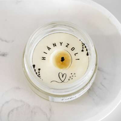 Titkos üzenet gyertya - Hiányzol