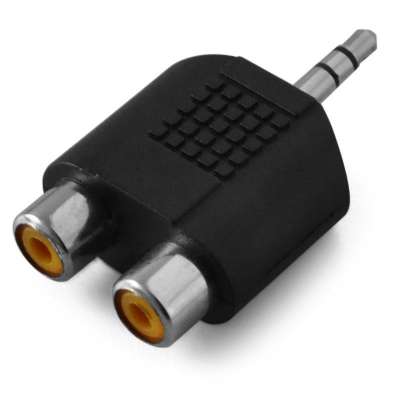 Auna Sztereó RCA csatlakoz pre 3,5 mm Jack adapter