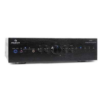 Auna CD708 stereo erősítő, AUX phono, fekete, 600 W