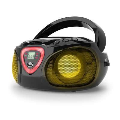 Auna Roadie CD Boombox UKW rádió, Fényjáték, CD lejátszó, Bluetooth 5.0