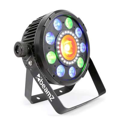 Beamz BX96 PAR 9X9W 6 AZ 1-BEN, RGBW-UV LED, 24XSMD-LED, COB TECHNOLÓGIA, TÁVIRÁNYÍTÓ