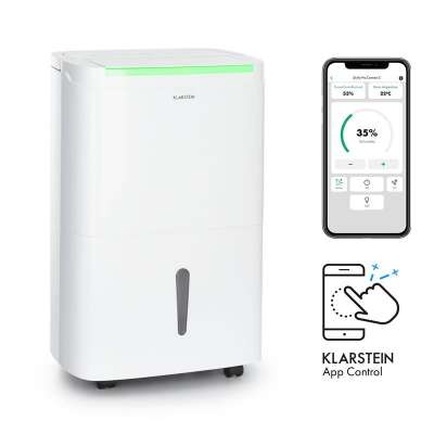 Klarstein DryFy Pro Connect Smart, Párátlanító, WiFi, Kompresszor, 30l/d, 25-30 m², Fehér