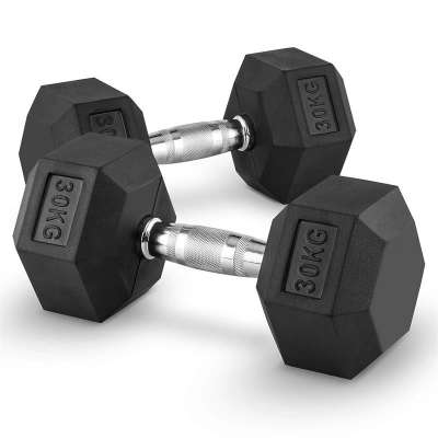 Capital Sports Hexbell 30 Dumbbell, egykezes súlyzó pár, 30 kg