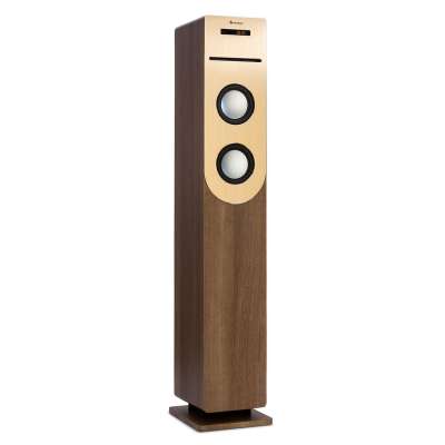 Auna Berklee, oszlopos hangszóró, 2 x 10 W RMS, FM rádió, CD-lejátszó, Bluetooth, USB és SD/MMC csatlakozó