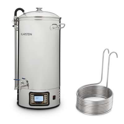 Klarstein Mundschenk XXL + merülő hűtő, 50 l, 3000 W, sörfőző berendezés, rozsdamentes acél