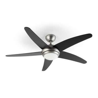 Klarstein Bolero, 2 az 1-ben mennyezeti ventilátor, 134 cm, lámpa, 55 W, távirányító, fekete