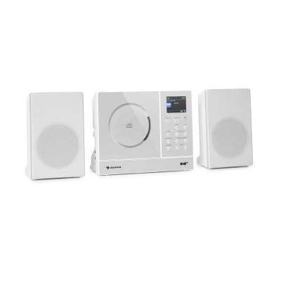 Auna Connect Vertical, internetes rádió, 2x5 W RMS, CD, IR/FM/DAB+, Spotify, BT, fehér