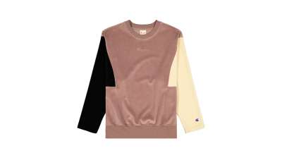 Champion Velour Colour Block Sweatshirt