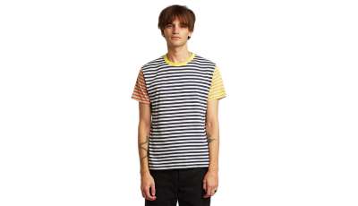 Dedicated T-shirt Stockholm Block Stripes Multi Color