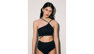 Norba Lagoon Swim Top Black 