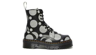 Dr. Martens Jadon Polka Dot Smooth Leather Platform Boots