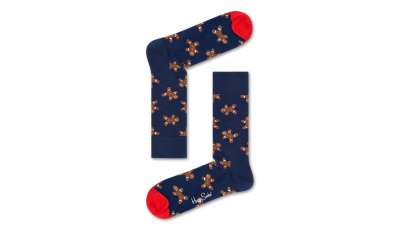 Happy Socks Gingerbread Man Sock