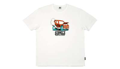 The Dudes Stoneys Ride Premium T-Shirt Heavyweight Off-White
