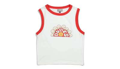 The Dudes Flowa Women Tank Top Off-White