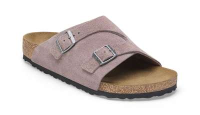 Birkenstock Zürich Suede Leather Faded Purple Regular Fit