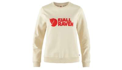 Fjällräven Logo Sweater W Chalk White-Flame