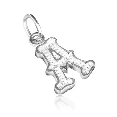 Sterling ezüst medál - mintázott A betű