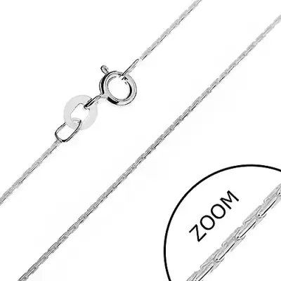 Ezüst nyaklánc - gömbölyített, fényes pálcikák, 0,6 mm