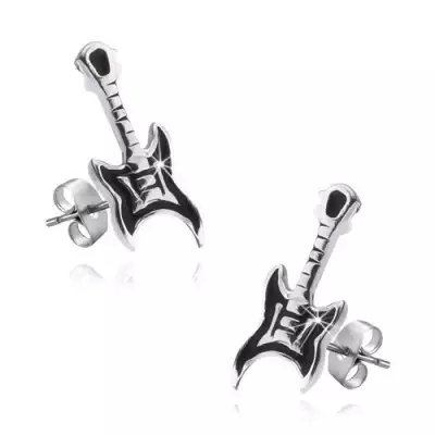 Fülbevaló 925 ezüstből - elektromos gitár
