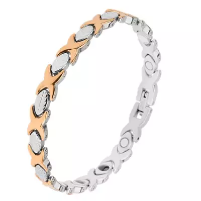 Acél karkötő ezüst és arany színben, 