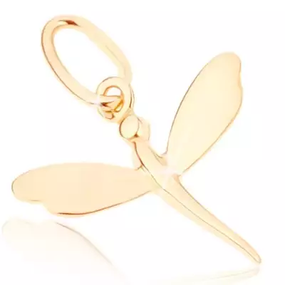 375 arany medál - kicsi csillogó szitakötő tükröfényes szárnyakkal