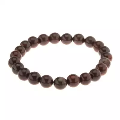 Elasztikus karkötő barnáspiros árnyalatban szabálytalan mintával